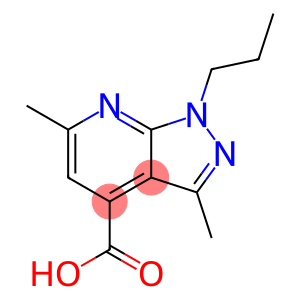 1H-Pyrazolo[3,4-b]pyridine-4-carboxylic acid, 3,6-dimethyl-1-propyl-