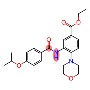 ethyl 3-[(4-isopropoxybenzoyl)amino]-4-(4-morpholinyl)benzoate