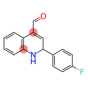 2-(4-FLUOROPHENYL)-1,2-DIHYDROQUINOLINE-4-CARBALDEHYDE