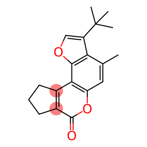 Cyclopenta[c]furo[2,3-f][1]benzopyran-7(8H)-one, 3-(1,1-dimethylethyl)-9,10-dihydro-4-methyl-