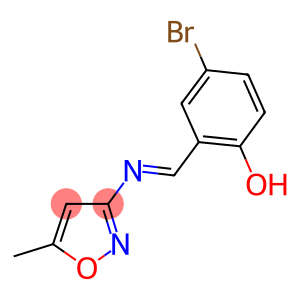 4-bromo-2-{[(5-methyl-3-isoxazolyl)imino]methyl}phenol