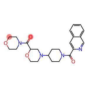 Methanone,  [4-[1-(3-isoquinolinylcarbonyl)-4-piperidinyl]-2-morpholinyl]-4-morpholinyl-