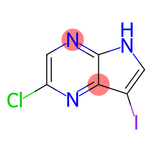 5H-Pyrrolo[2,3-b]pyrazine, 2-chloro-7-iodo-