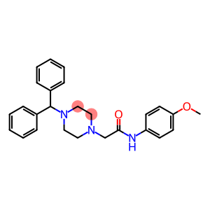 2-(4-benzhydryl-1-piperazinyl)-N-(4-methoxyphenyl)acetamide