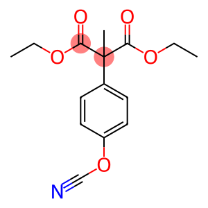 Propanedioic acid, (4-cyanatophenyl)methyl-, diethyl ester