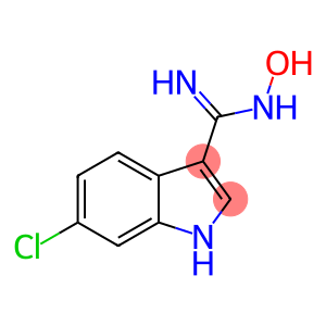 6-chloro-N'-hydroxy-1H-indole-3-carboxamidine