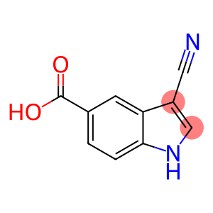 1H-Indole-5-carboxylic acid, 3-cyano-