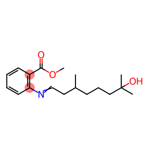 methyl 2-{[(1E)-7-hydroxy-3,7-dimethyloctylidene]amino}benzoate