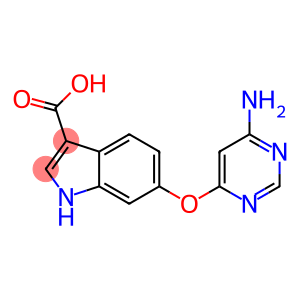 1H-Indole-3-carboxylic  acid,  6-[(6-amino-4-pyrimidinyl)oxy]-