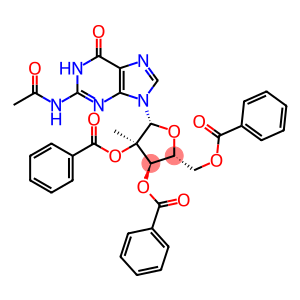 N-乙酰基-2'-C-甲基鸟苷-2',3',5'-三苯甲酸酯