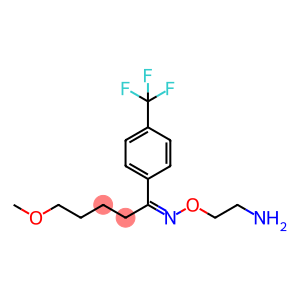 2-[(Z)-[5-methoxy-1-[4-(trifluoromethyl)phenyl]pentylidene]amino]oxyethanamine