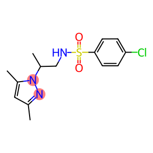 4-chloro-N-[2-(3,5-dimethyl-1H-pyrazol-1-yl)propyl]benzenesulfonamide