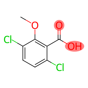 3,6-Dichloro-2-methoxybenzoic  acid,  Dicamba-ring-ul-14C