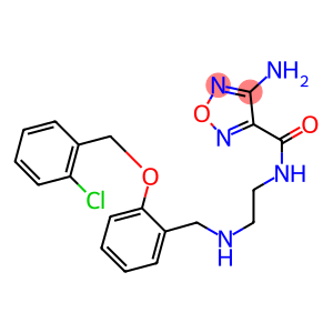 4-amino-N-[2-({2-[(2-chlorobenzyl)oxy]benzyl}amino)ethyl]-1,2,5-oxadiazole-3-carboxamide