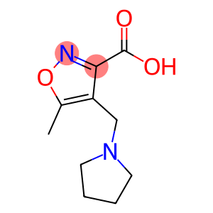 3-Isoxazolecarboxylic acid, 5-methyl-4-(1-pyrrolidinylmethyl)-