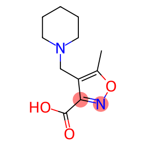 3-Isoxazolecarboxylic acid, 5-methyl-4-(1-piperidinylmethyl)-