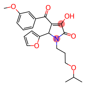 5-(2-furyl)-3-hydroxy-1-(3-isopropoxypropyl)-4-(3-methoxybenzoyl)-1,5-dihydro-2H-pyrrol-2-one