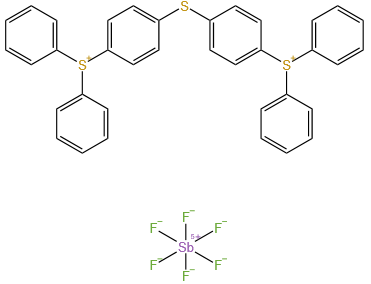 二[4-二苯基硫鎓苯基]硫醚 二六氟锑酸盐