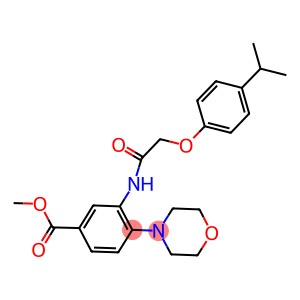 methyl 3-{[(4-isopropylphenoxy)acetyl]amino}-4-(4-morpholinyl)benzoate