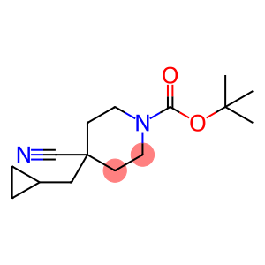 tert-butyl 4-cyano-4-(cyclopropylmethyl)piperidine-1-carboxylate