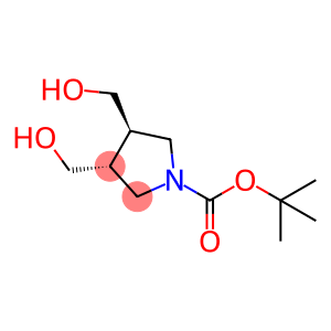 1-Pyrrolidinecarboxylic acid, 3,4-bis(hydroxymethyl)-, 1,1-dimethylethyl ester, (3R,4R)-rel-