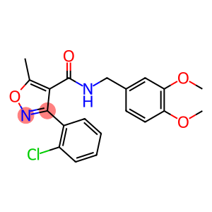 N-((3,4-DIMETHOXYPHENYL)METHYL)(3-(2-CHLOROPHENYL)-5-METHYLISOXAZOL-4-YL)FORMAMIDE