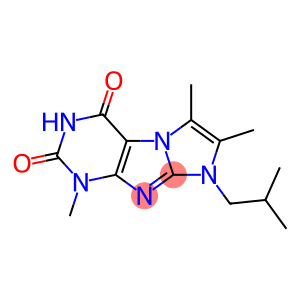 1-Isobutyl-2,3,7-trimethyl-1H,7H-1,3a,5,7,8-pentaaza-cyclopenta[a]indene-4,6-dione