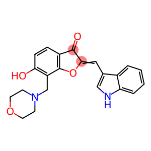 (2Z)-6-hydroxy-2-(1H-indol-3-ylmethylidene)-7-(morpholin-4-ylmethyl)-1-benzofuran-3(2H)-one
