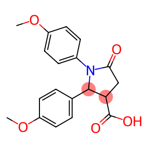 5-氧代-1,2-双(4-甲氧苯基)吡咯烷-3-羧酸