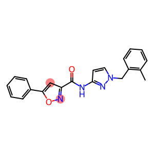 N-[1-(2-methylbenzyl)-1H-pyrazol-3-yl]-5-phenyl-3-isoxazolecarboxamide
