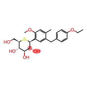 Luseogliflozin,D-Glucitol, 1,5-dideoxy-1,5-epithio-1-C-[5-[(4-ethoxyphenyl)Methyl]-2-Methoxy-4-Methylphenyl]-, (1S)-