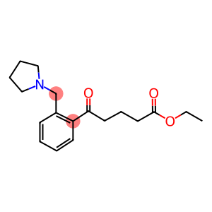 ETHYL 5-OXO-5-[2-(PYRROLIDINOMETHYL)PHENYL]VALERATE