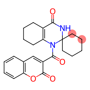 1'-[(2-oxo-2H-chromen-3-yl)carbonyl]-1',3',5',6',7',8'-hexahydrospiro[cyclohexane-2,2'-quinazoline]-4'-one