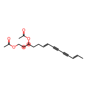 (6E,12E)-Tetradeca-6,12-diene-8,10-diyne-1,3-diol diacetate