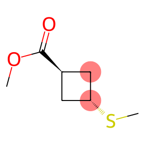 Cyclobutanecarboxylic acid, 3-(methylthio)-, methyl ester, trans- (9CI)