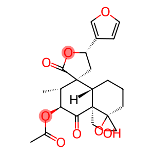 (3S,5S,5'S)-3'α-(Acetyloxy)-5-(3-furanyl)-2',3',4,5,6',7',8',8'aα-octahydro-4'aβ-(hydroxymethyl)-2'β-methyldispiro[furan-3(2H),1'(5'H)-naphthalene-5',2''-oxirane]-2,4'(4'aH)-dione
