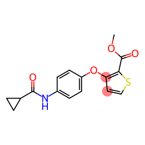 METHYL 3-(4-[(CYCLOPROPYLCARBONYL)AMINO]PHENOXY)-2-THIOPHENECARBOXYLATE