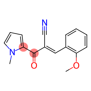(E)-3-(2-METHOXYPHENYL)-2-[(1-METHYL-1H-PYRROL-2-YL)CARBONYL]-2-PROPENENITRILE