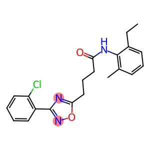 4-[3-(2-chlorophenyl)-1,2,4-oxadiazol-5-yl]-N-(2-ethyl-6-methylphenyl)butanamide