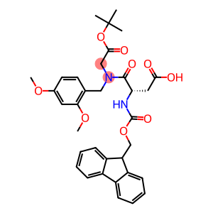 (S)-2-(2-(((9H-fluoren-9-yl)methyl9H-fluoren-9-yl)methoxy)carbonylamino)-4-tert-butoxy-N-(2,4-dimethoxybenzyl)-4-oxobutanamido)acetic acid