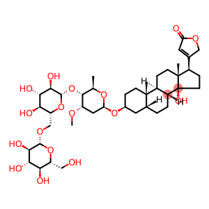 3β-[3-O-Methyl-4-O-(6-O-β-D-glucopyranosyl-β-D-glucopyranosyl)-2,6-dideoxy-β-D-ribo-hexopyranosyloxy]-14-hydroxy-5β-cardanolide-20(22)-ene