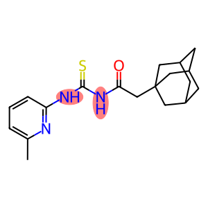 N-(1-adamantylacetyl)-N'-(6-methyl-2-pyridinyl)thiourea