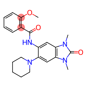 Benzamide, N-[2,3-dihydro-1,3-dimethyl-2-oxo-6-(1-piperidinyl)-1H-benzimidazol-5-yl]-2-methoxy-
