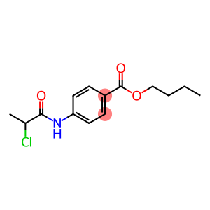 Benzoic acid, 4-[(2-chloro-1-oxopropyl)amino]-, butyl ester (9CI)