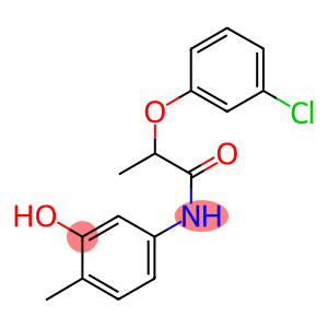 2-(3-chlorophenoxy)-N-(3-hydroxy-4-methylphenyl)propanamide