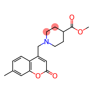 methyl 1-[(7-methyl-2-oxo-2H-chromen-4-yl)methyl]-4-piperidinecarboxylate