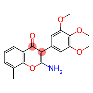 2-amino-8-methyl-3-(3,4,5-trimethoxyphenyl)chromone