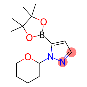 1-(四氢吡喃-2-基)-5-(4,4,5,5-四甲基-1,3,2-二氧硼戊环-2-基)吡唑
