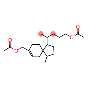 Spiro[4.5]dec-7-ene-1-butanol, 8-[(acetyloxy)methyl]-δ,4-dimethyl-, acetate, [1R-[1α(R*),4β,5β]]- (9CI)