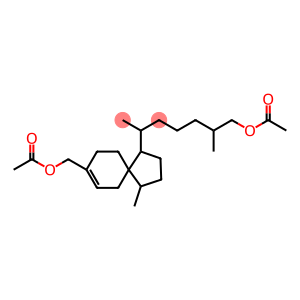 Spiro[4.5]dec-7-ene-1-hexanol, 8-[(acetyloxy)methyl]-β,ζ,4-trimethyl-, 1-acetate